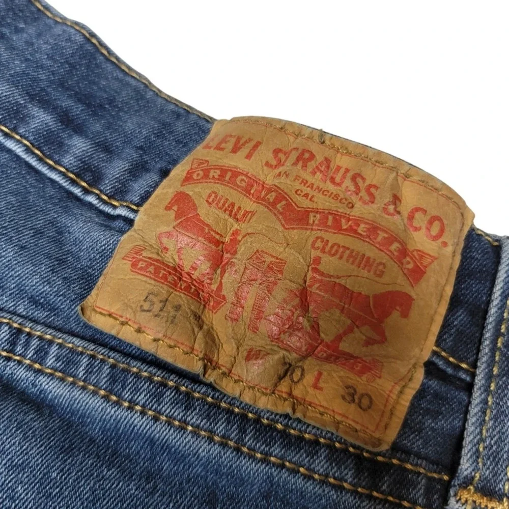 Levi's 511 Red Tab Skinny Jeans Women's Size 30 x 30 Blue Denim - Picture 3 of 6